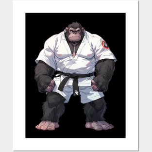Karate Master Gorilla Posters and Art